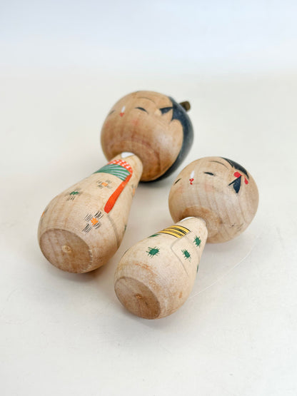 K10178 - Sōsaku Kokeshi set by Sasayama Masue 笹山益惠