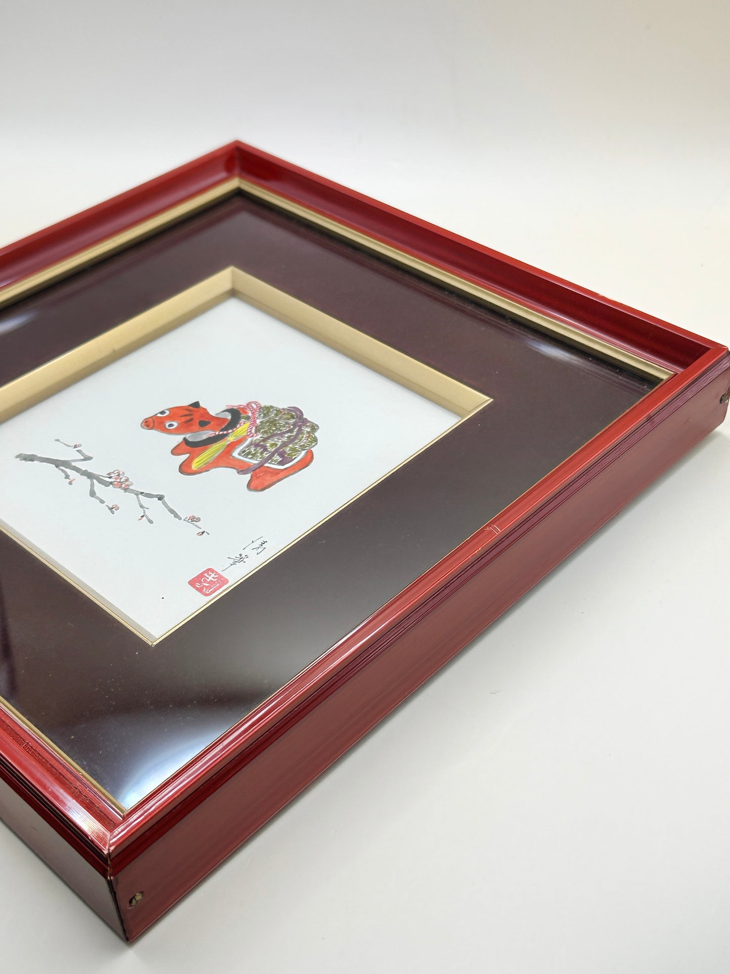 SHP230 - Carte artistique Shikishi avec cadre laqué
