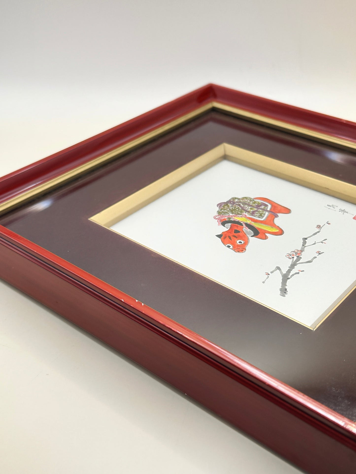 SHP230 - Carte artistique Shikishi avec cadre laqué