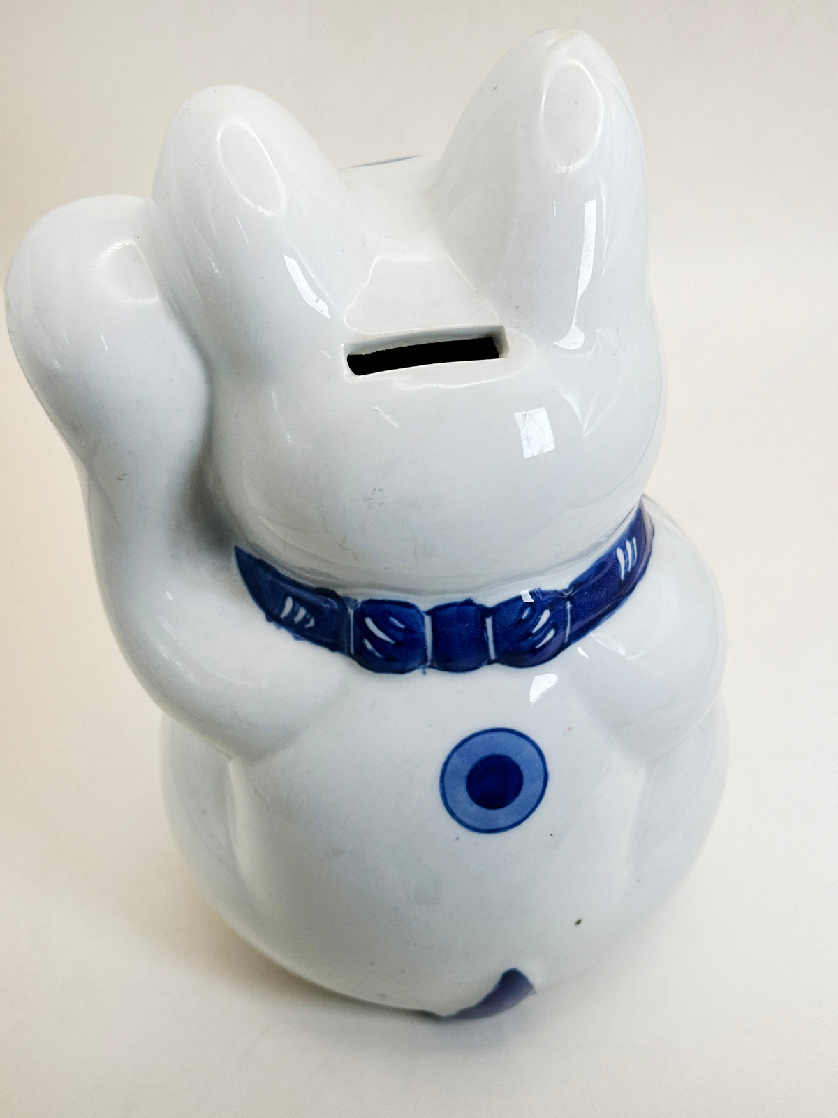 FT592 - Arita-yaki Blue & White Maneki Neko 有田焼