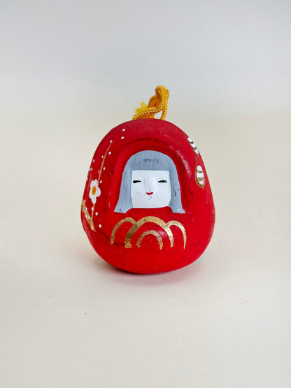 CB174 - Dorei Clay Bell of Hime-daruma 姫だるま