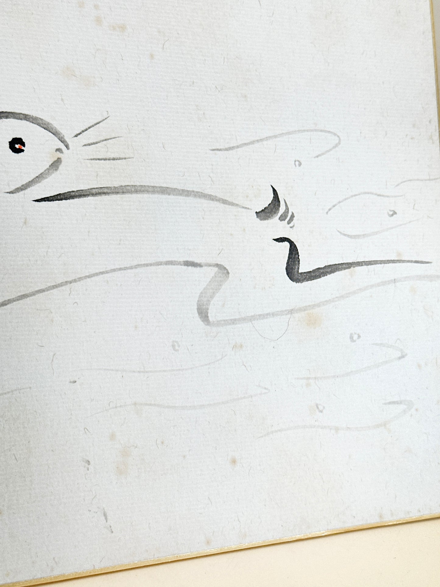 SHP233 - Rabbit Shikishi Ink drawing card 四海寿