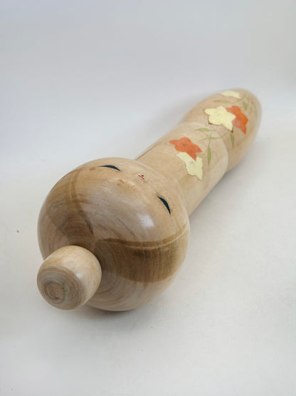 K30046 - Sōsaku Kokeshi par Kishi Sadao 岸貞男