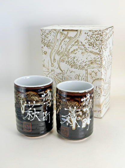 TB177 - Ensemble tasse à thé de Hagi Castle Town 萩城城下町
