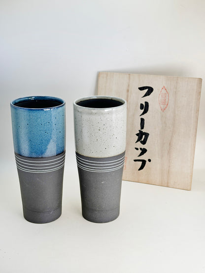 TB178 - Tasses jumelles longues Mino-yaki 美濃焼