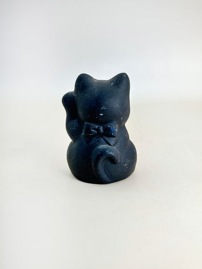 FT326 - Black Lucky Cat Maneki-neko by Shōhō 昭峰