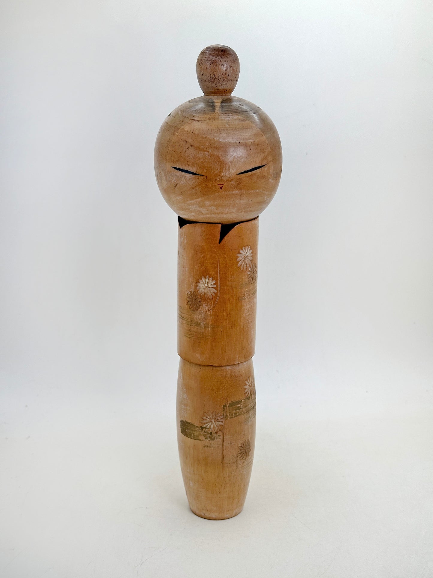 K25176 - Sōsaku Kokeshi par Kishi Sadao 岸貞男