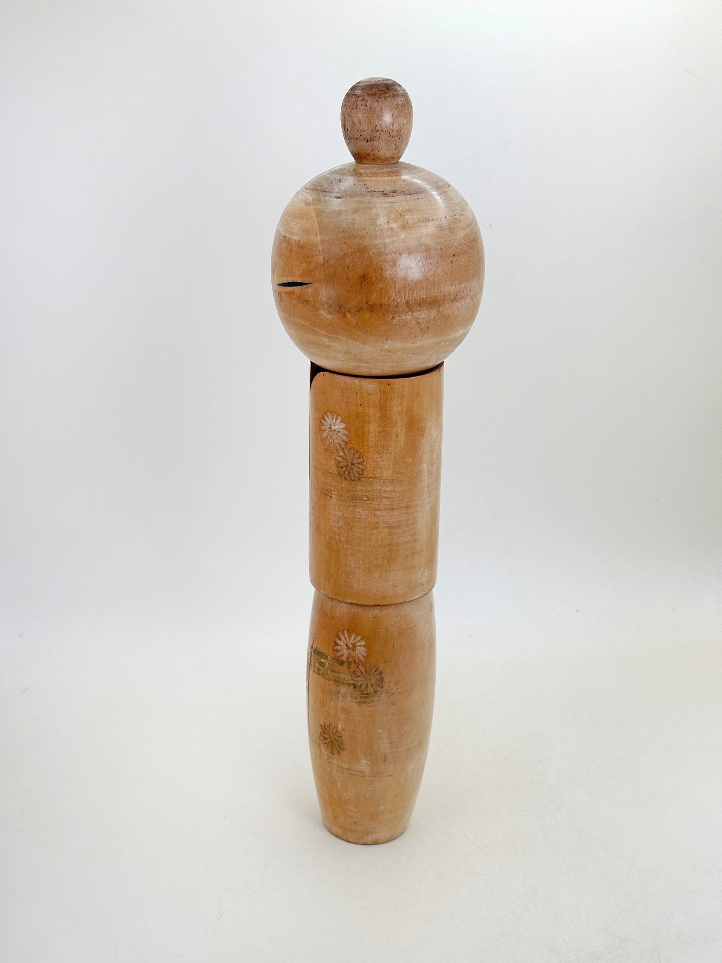 K25176 - Sōsaku Kokeshi par Kishi Sadao 岸貞男