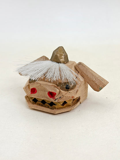 FT460 - Japon Artisanat vintage Kaga Shishigashira 加賀 獅子頭