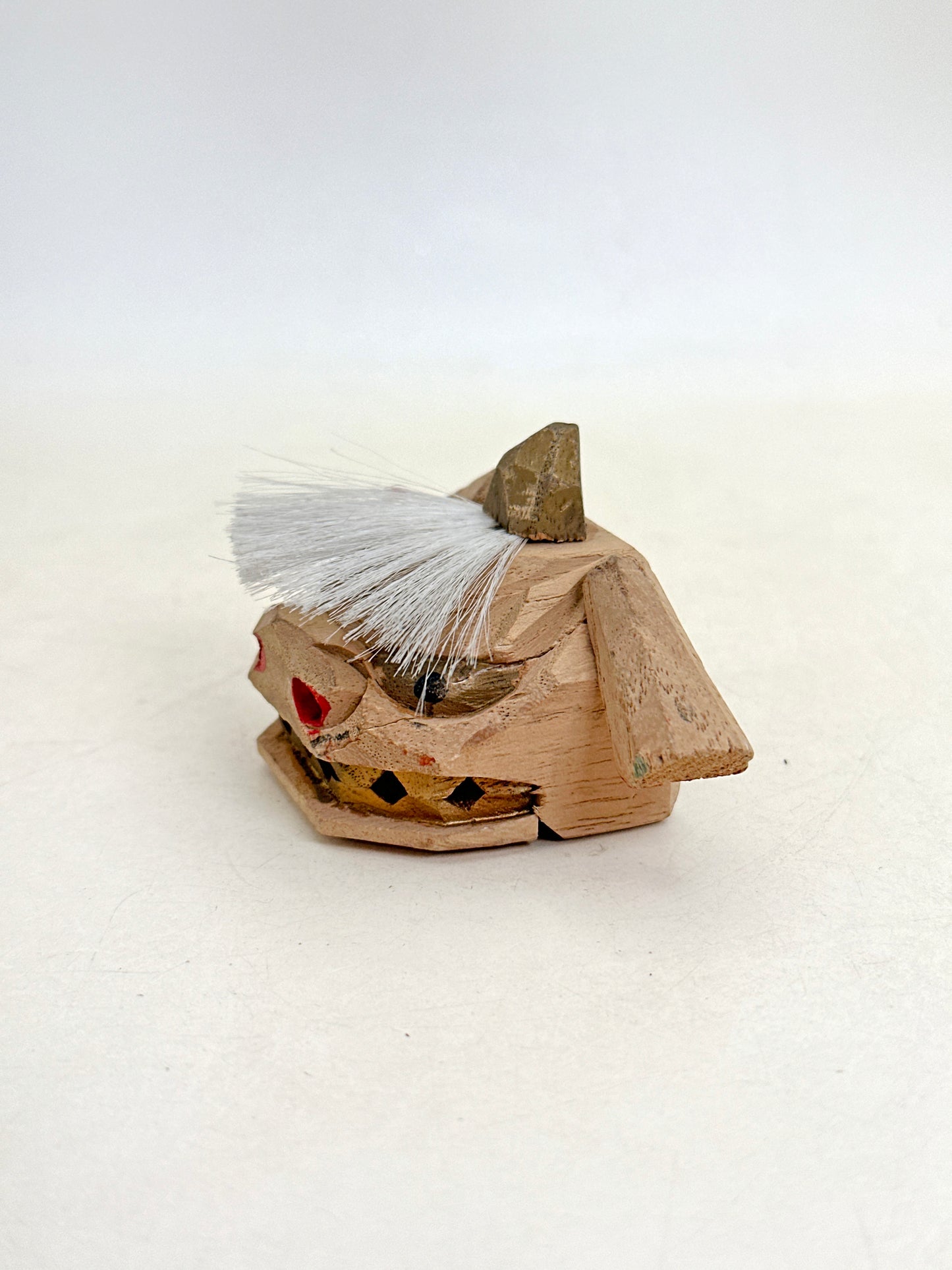 FT460 - Japon Artisanat vintage Kaga Shishigashira 加賀 獅子頭