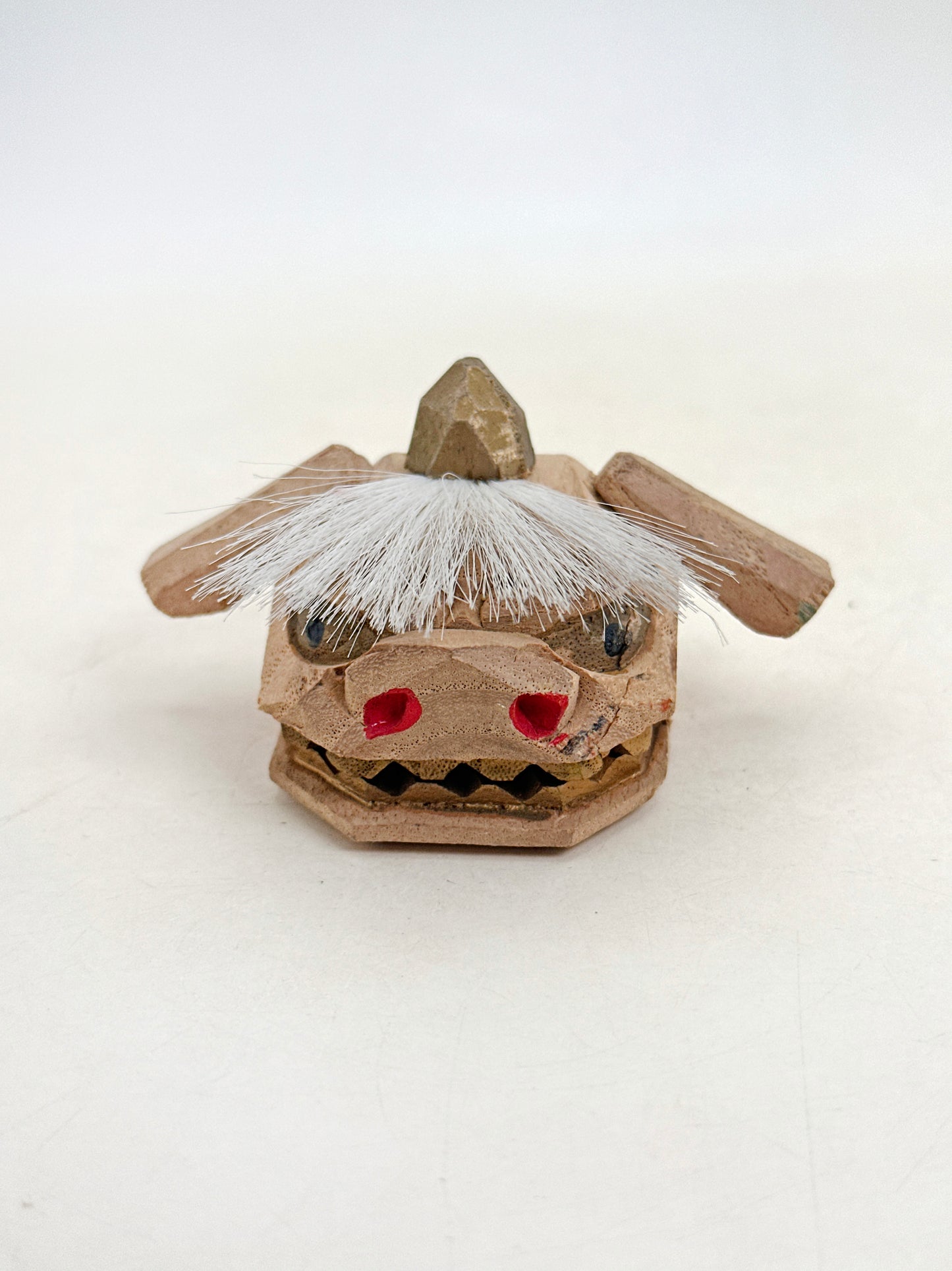 FT460 - Japon Artisanat vintage Kaga Shishigashira 加賀 獅子頭