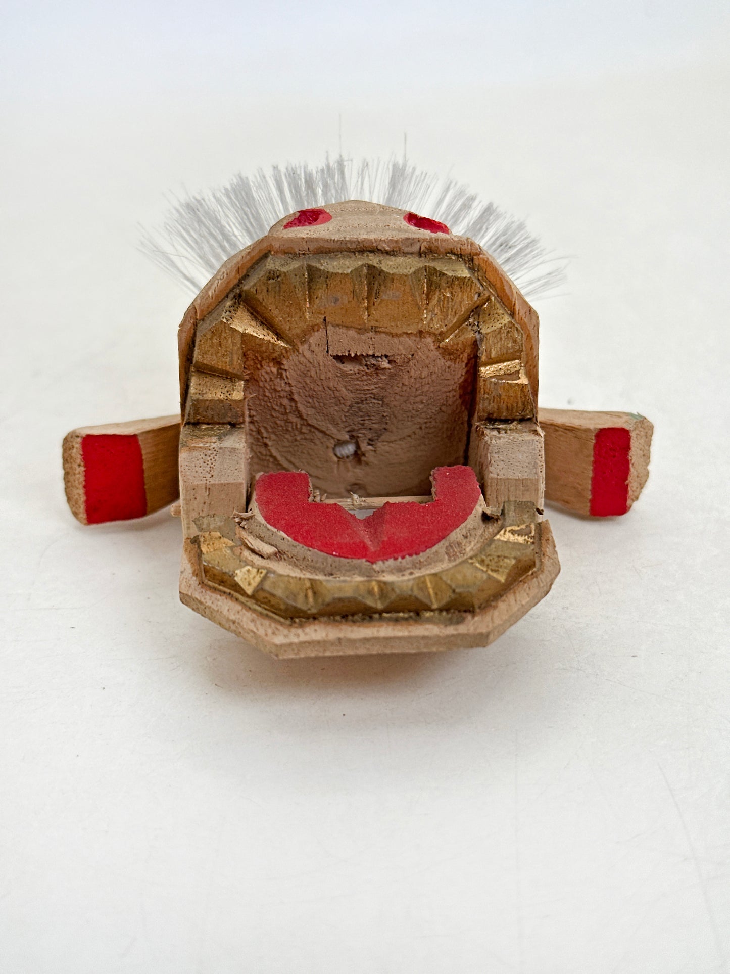 FT460 - Japon Artisanat vintage Kaga Shishigashira 加賀 獅子頭