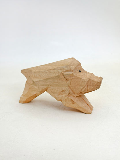 FT461 - Sculpture sur bois zodiaque Sanglier Atsuta Jingū 熱田神宮
