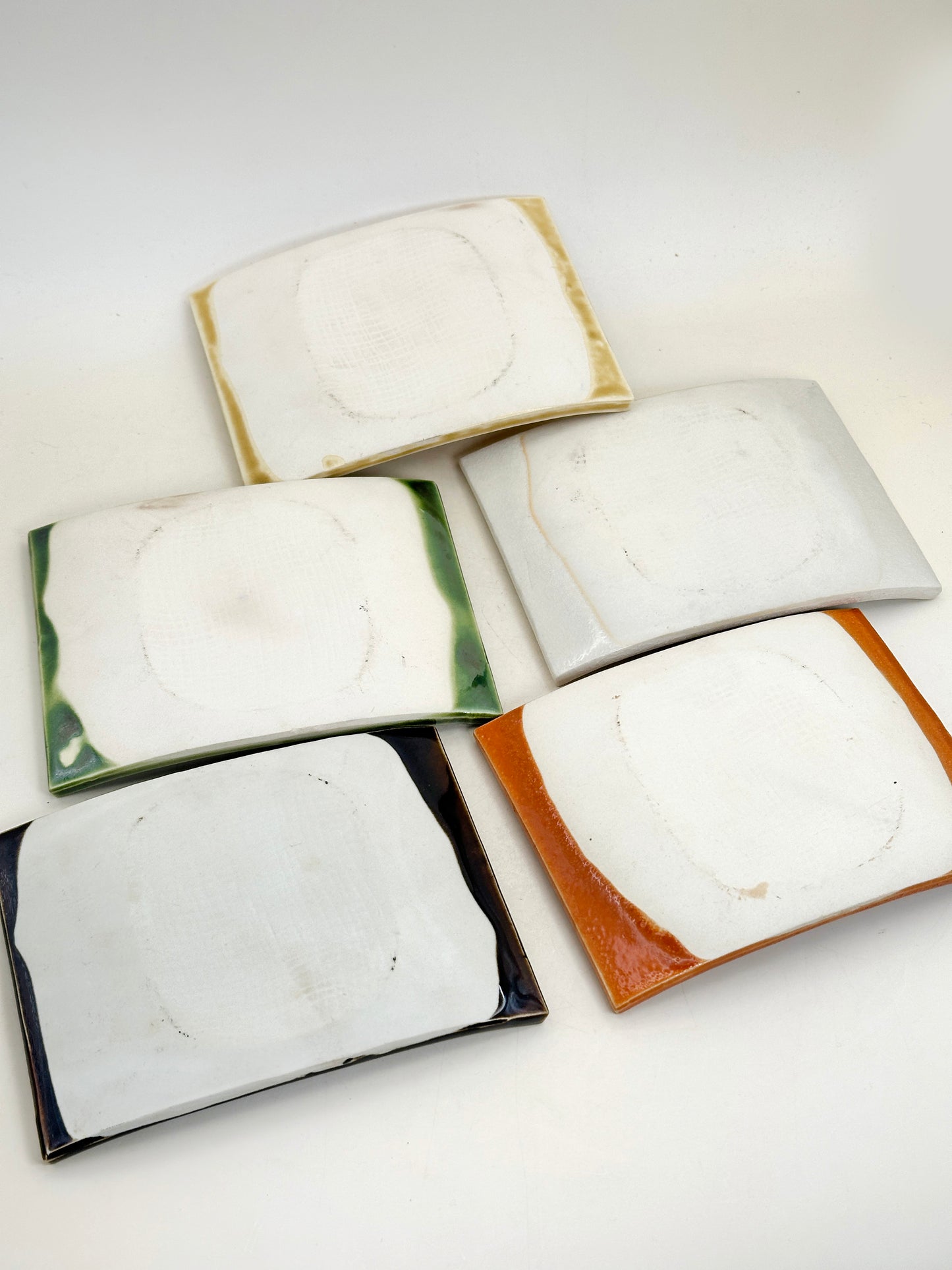 TB292 - Mino-yaki square plates 美濃焼