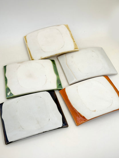 TB292 - Mino-yaki square plates 美濃焼