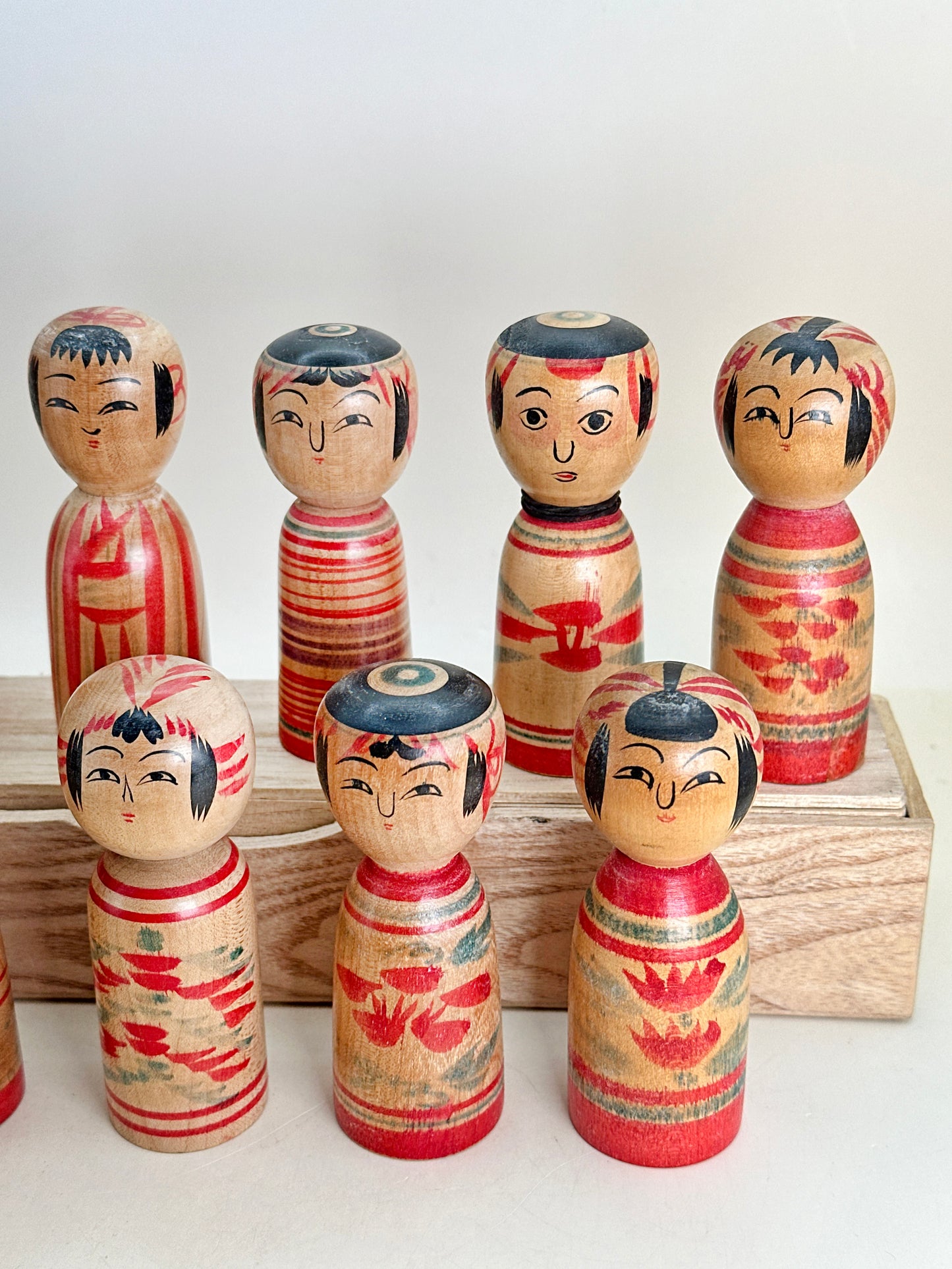 K10183 - Set de kokeshi traditionnelles Dento 伝統こけし