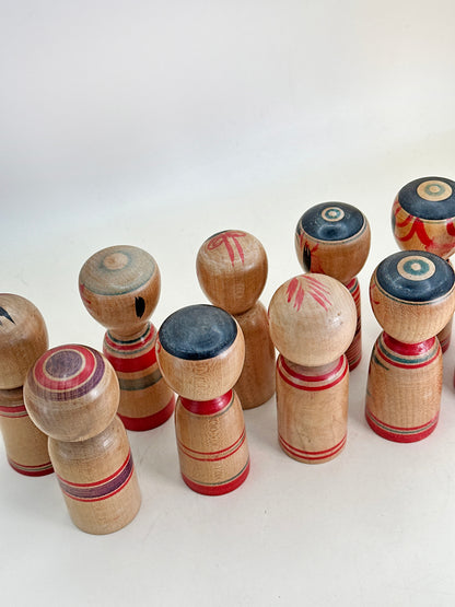K10183 - Set de kokeshi traditionnelles Dento 伝統こけし