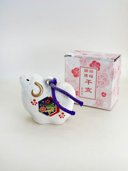 CB187 - Clochette en argile Dorei mouton de Shōfūgama 正風窯