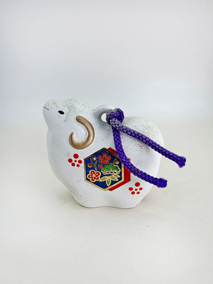 CB187 - Clochette en argile Dorei mouton de Shōfūgama 正風窯