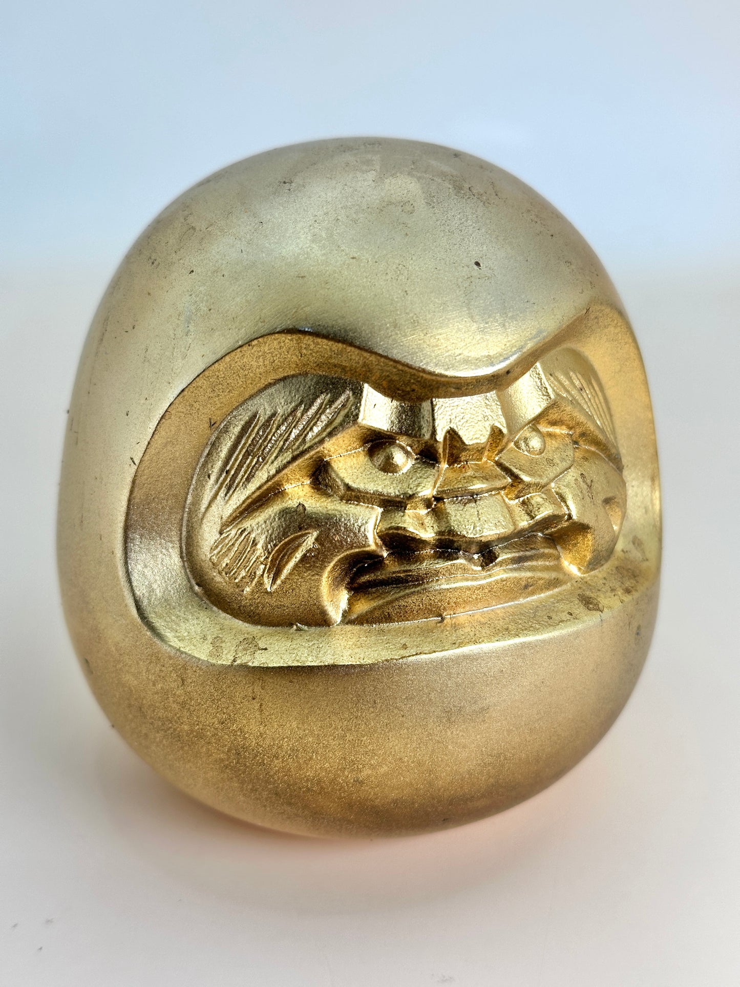 FT210 - Vintage Gold Daruma Talisman