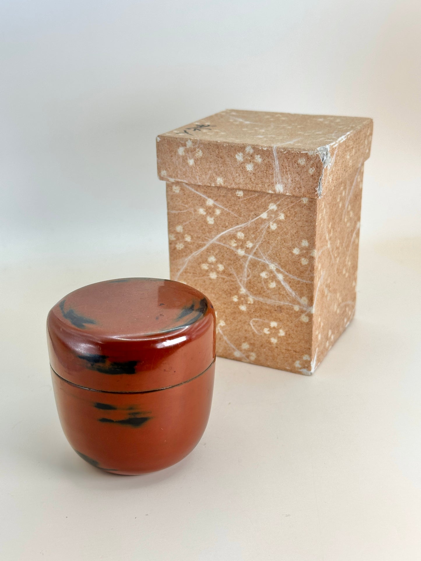 TB32 - Vintage Japanese Lacquerware Tea Caddy 茶入