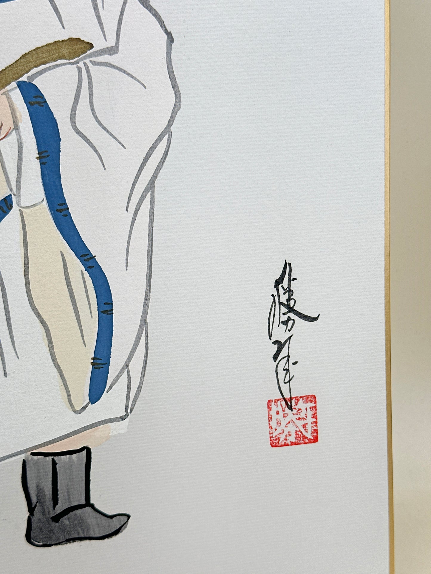 SHP315 - Shikishi artwork of  Shōki 鍾馗