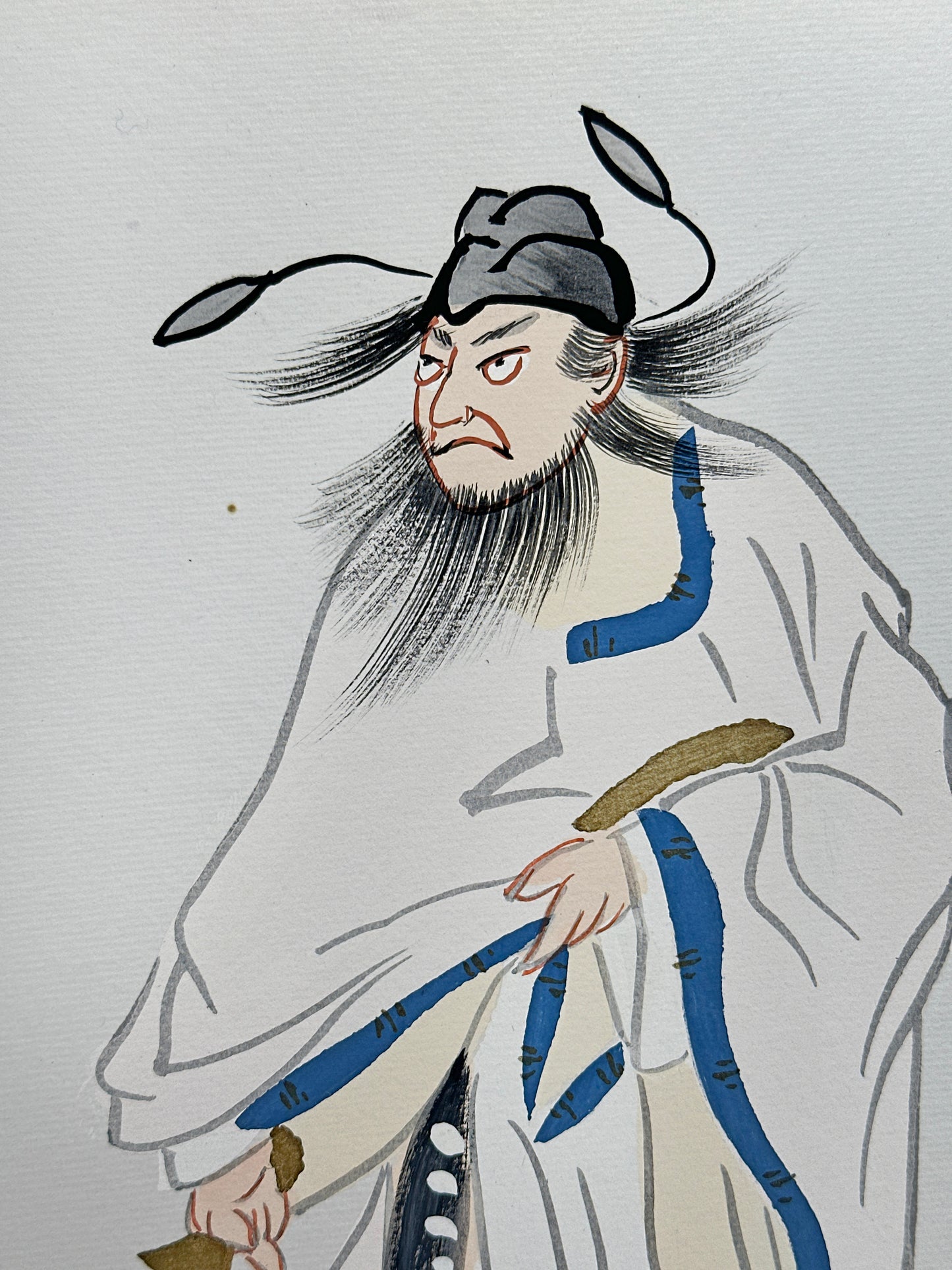 SHP315 - Shikishi artwork of  Shōki 鍾馗