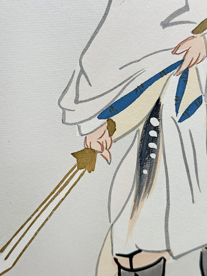 SHP315 - Shikishi artwork of  Shōki 鍾馗