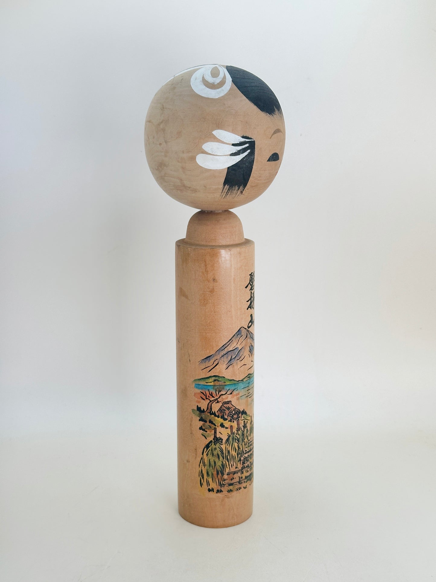 K25126 - Sosaku Shingata kokeshi from Aizu Bandai-san 会津