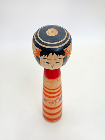 K18158 - Traditional Tsuchiyu Kokeshi by Kazue Abe 阿部計英