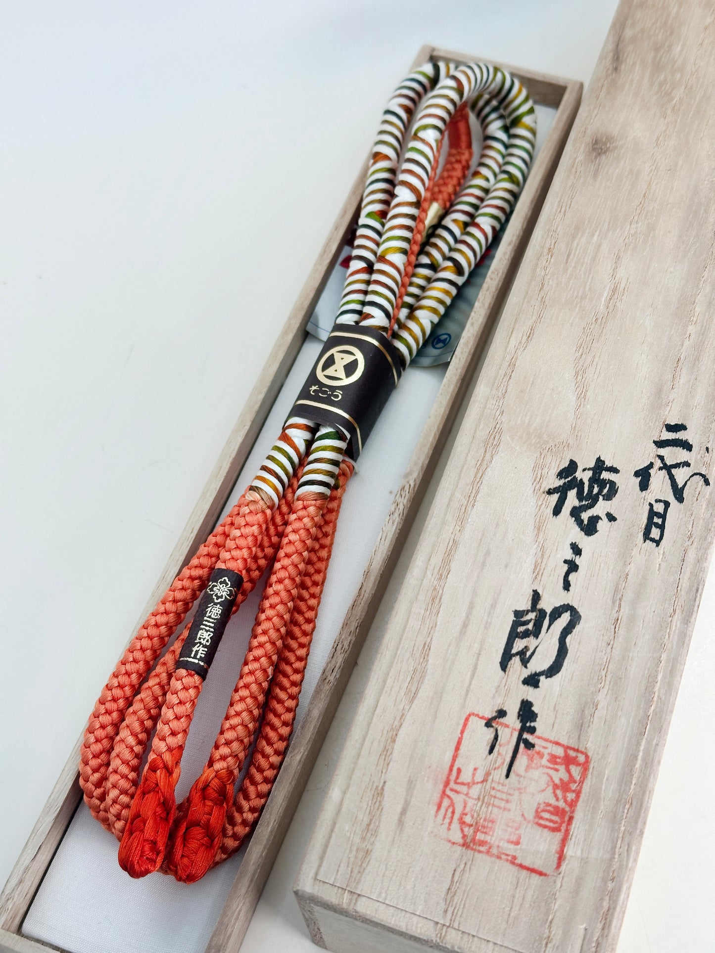 FA12 - Obijime en kumihimo Iga traditionnel 伊賀組紐