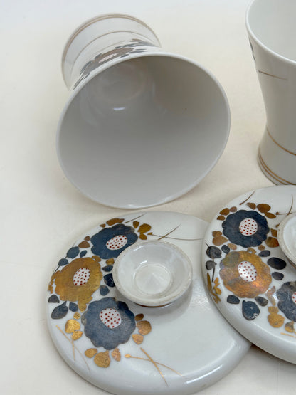 TB301 -  Kutani-yaki lidded bowl set 九谷焼