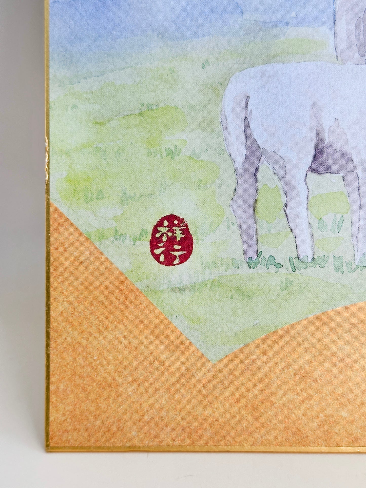 SHP248 - Shikishi Print of Sheep by Shōkō 祥行