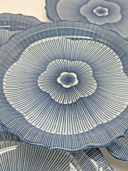 TB43 - Plum plates with wooden box 金子陶苑