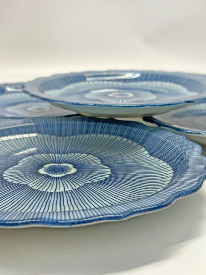 TB43 - Plum plates with wooden box 金子陶苑