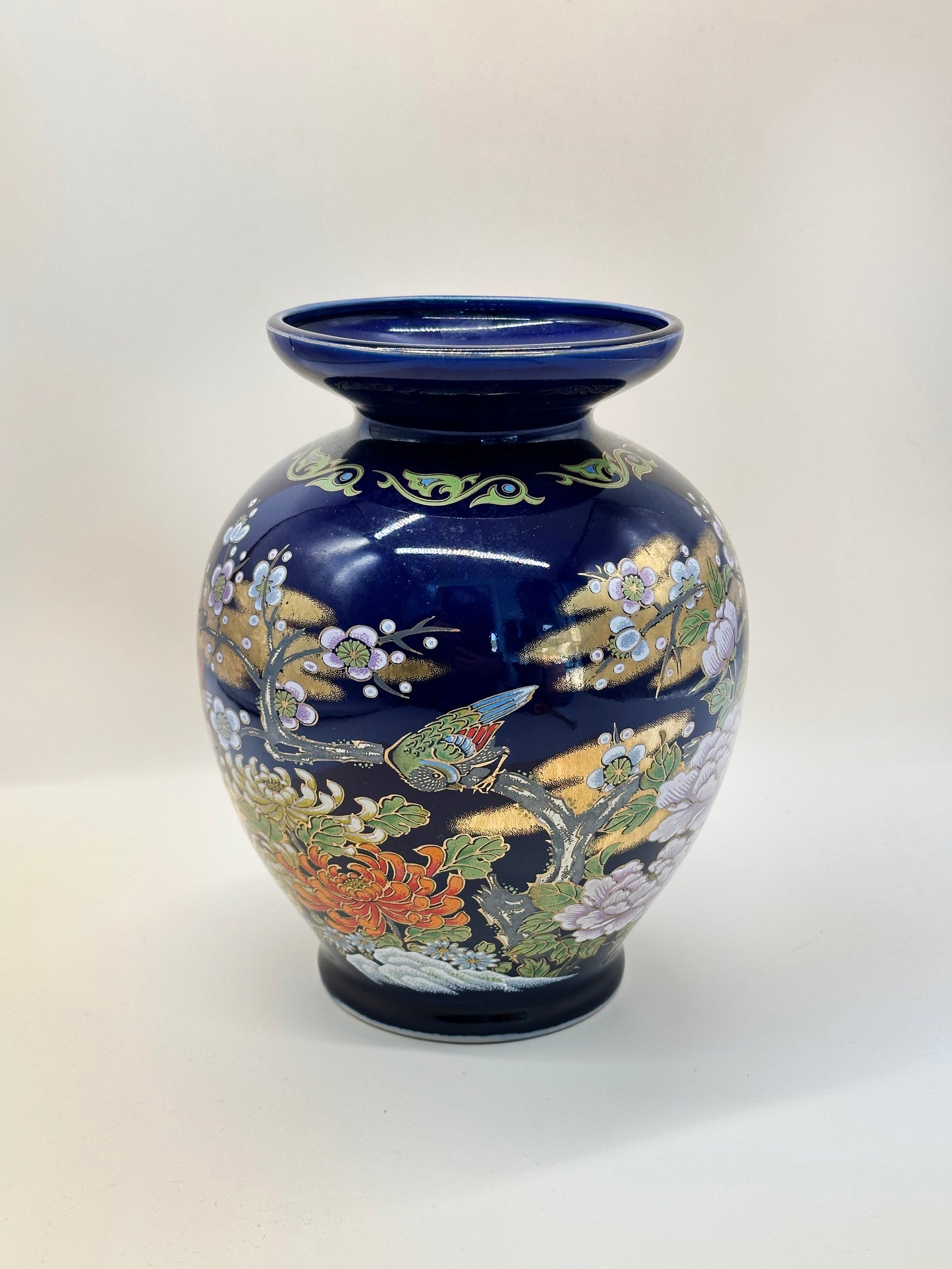 TB48 - Japan Vase Blue Meitō-gama 明陶窯