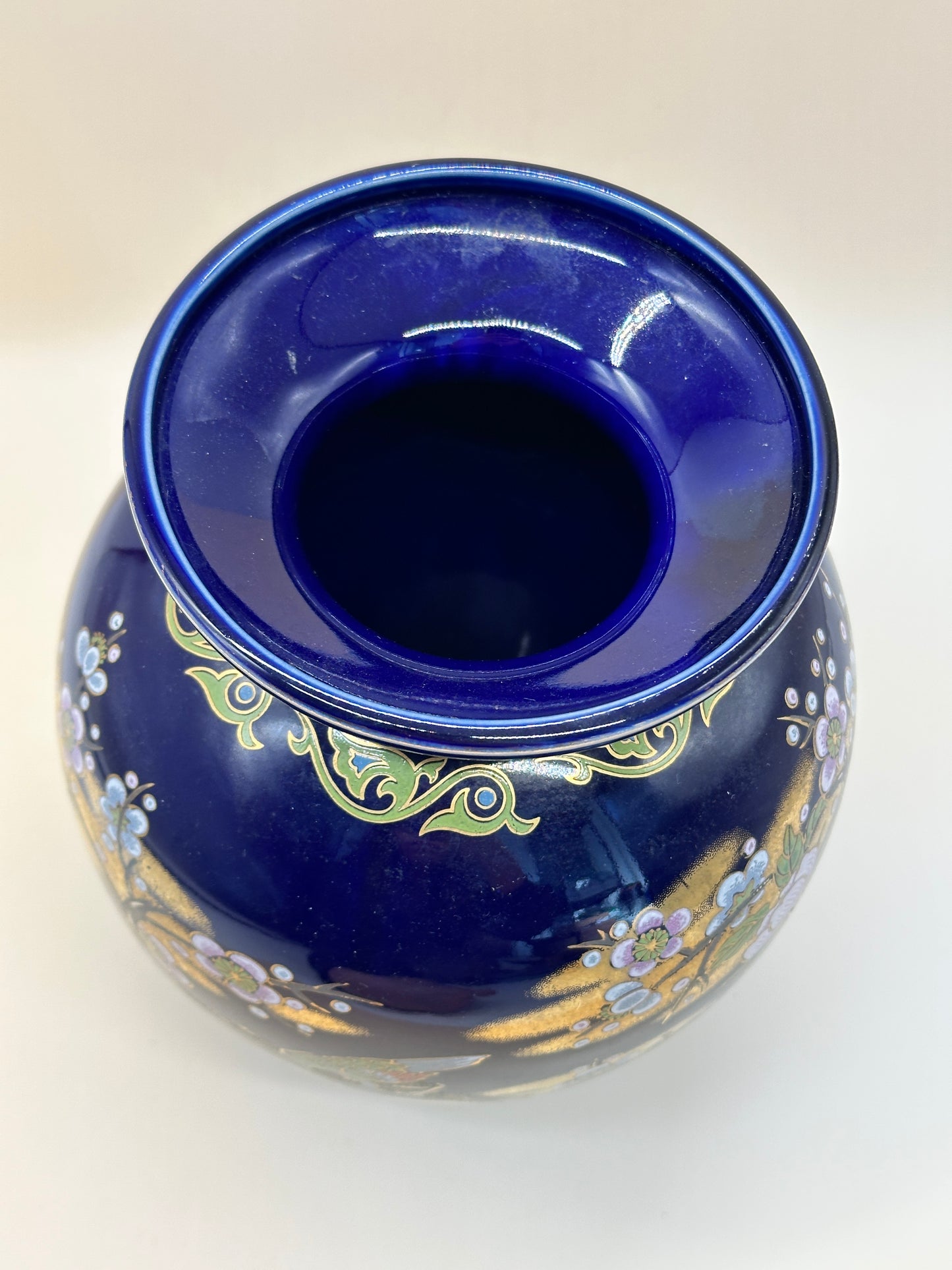 TB48 - Japan Vase Blue Meitō-gama 明陶窯