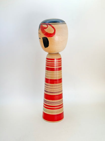 K25129 - Tsuchiyu kokeshi by Tokunaga Shinichi 徳永慎一