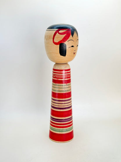 K25129 - Tsuchiyu kokeshi by Tokunaga Shinichi 徳永慎一