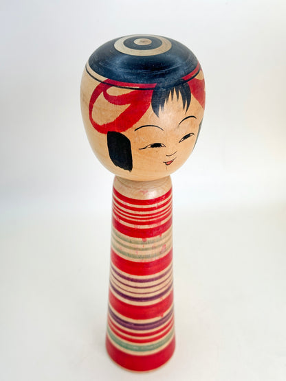 K25129 - Tsuchiyu kokeshi by Tokunaga Shinichi 徳永慎一