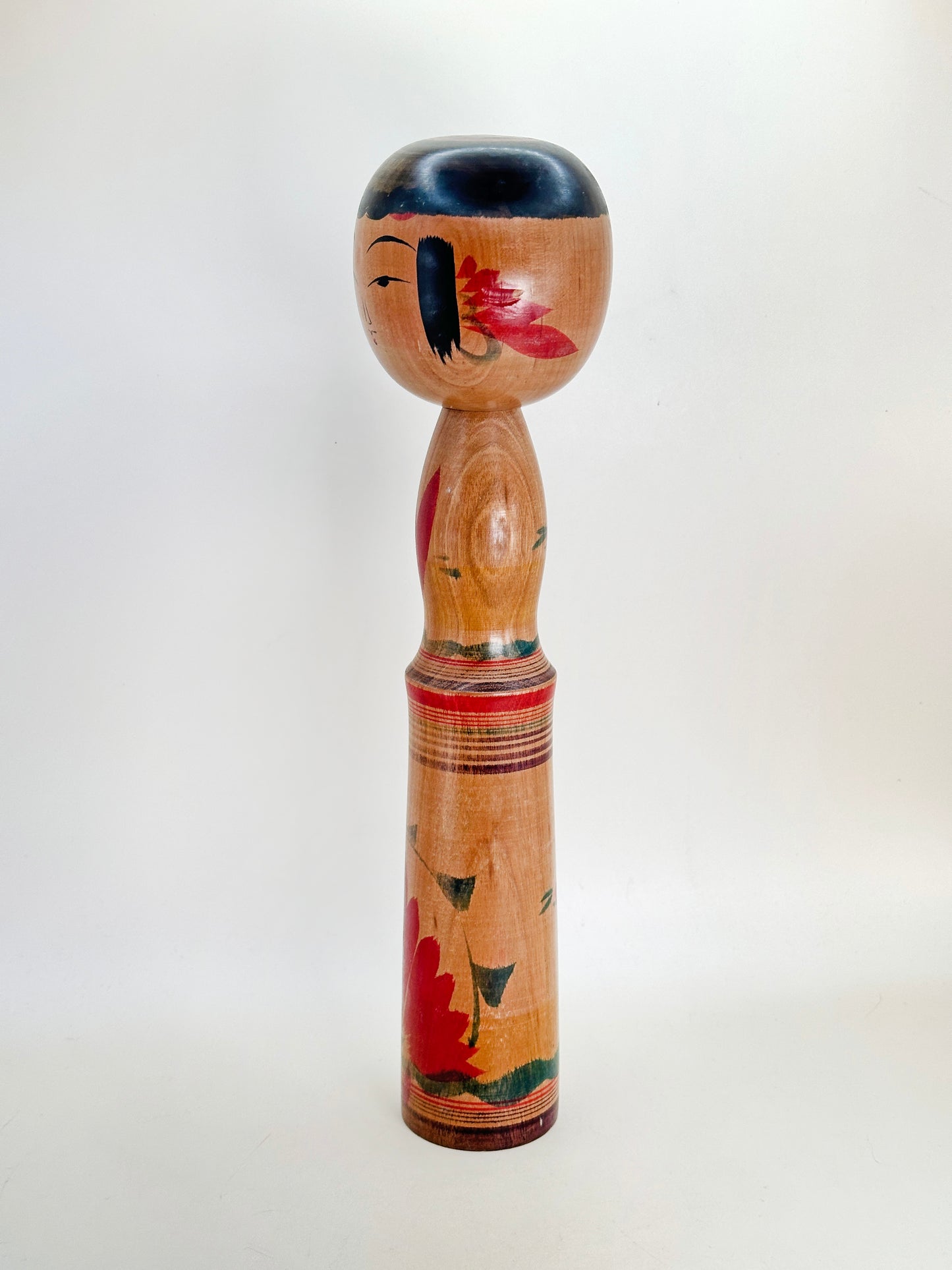 K30031 - Traditional Yajiro Kokeshi by Yukiko Inoue 井上ゆき子