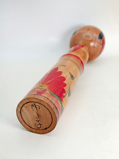 K30031 - Traditional Yajiro Kokeshi by Yukiko Inoue 井上ゆき子