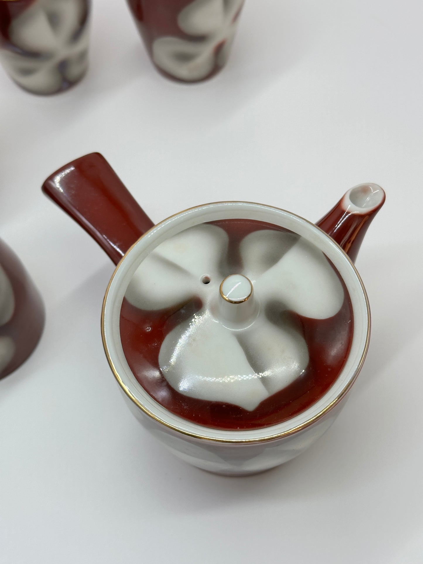 TB70 - Japanese Teapot and Teacup Set by Ichimon Tōen 一文陶苑