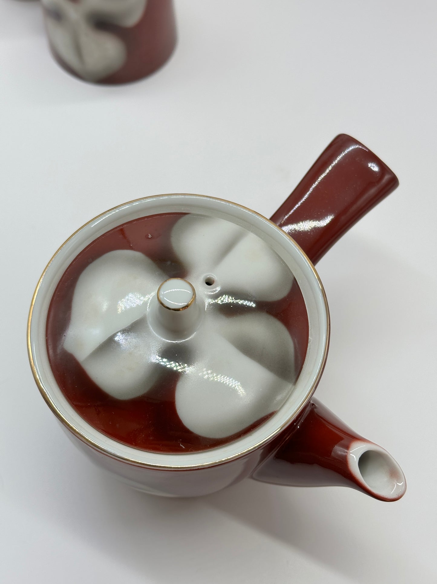 TB70 - Japanese Teapot and Teacup Set by Ichimon Tōen 一文陶苑