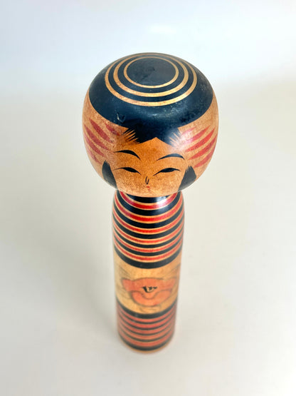 K18109 - Nanbu Hanamaki Kokeshi de Nagao Sato 佐藤長雄