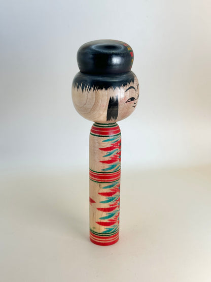 K15074 - Traditional Hijiori Kokeshi by Kobayashi Sadao 小林定雄