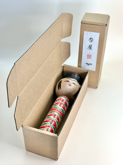 K15074 - Traditional Hijiori Kokeshi by Kobayashi Sadao 小林定雄