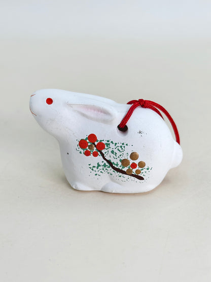 CB203 - Rabbit Dorei Bell - Kyoto ceramic doll 京陶人形