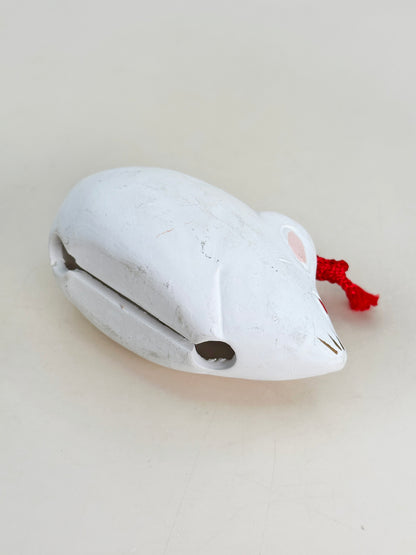CB202 - Clochette Dorei en argile en forme de rat 子 (Fukuraku)
