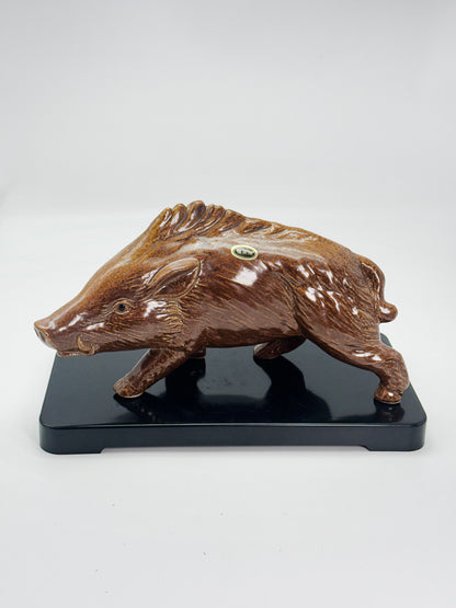 FT631 - Shigaraki Ware Wild Boar Figurine 信楽焼